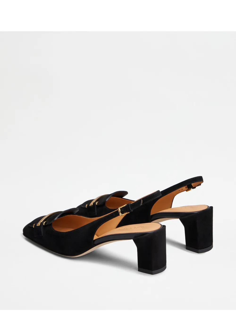 Tod's Leather Slingback Pumps In Black