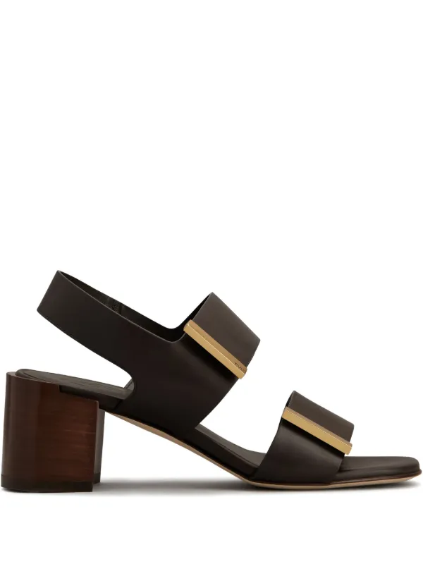 Tod's 55mm Leather Sandals in Brown