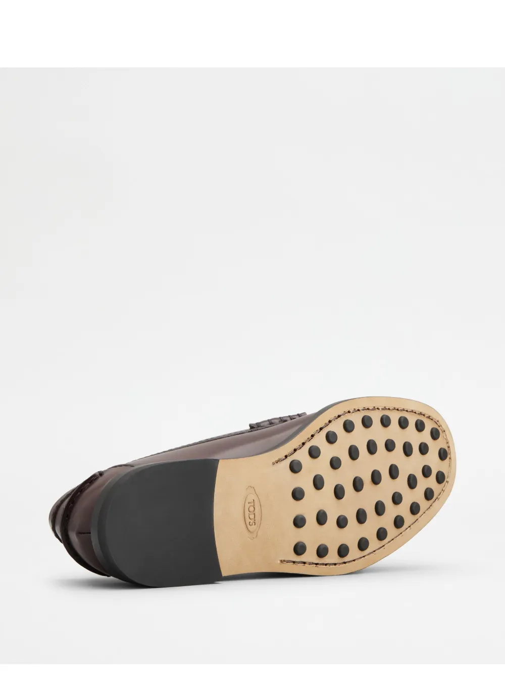 Tod's Leather Loafers In Brown