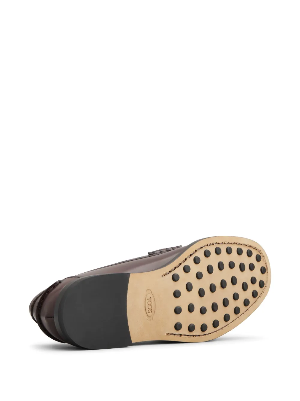 Tod's leather loafers Brown