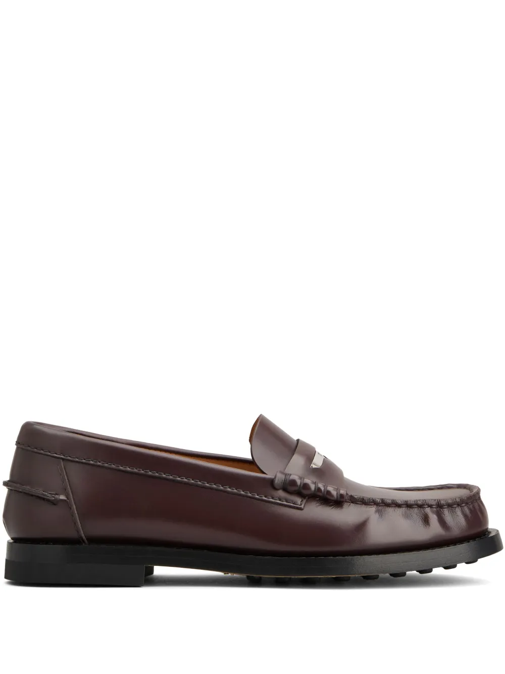 Tod's leather loafers Brown