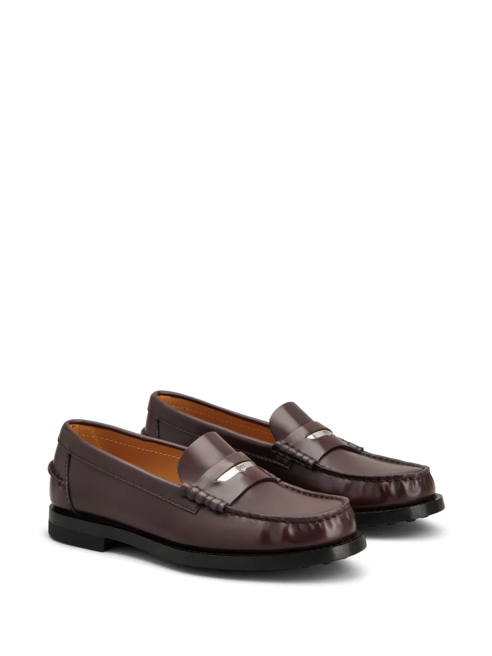 Tod's leather loafers Brown