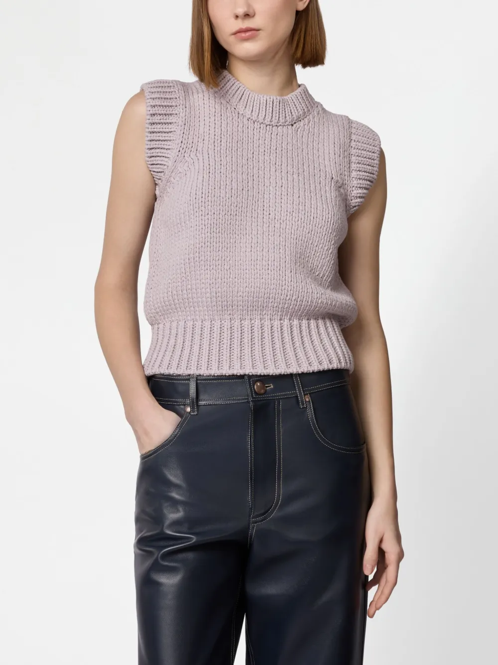 Tod's Knitted Top In Purple
