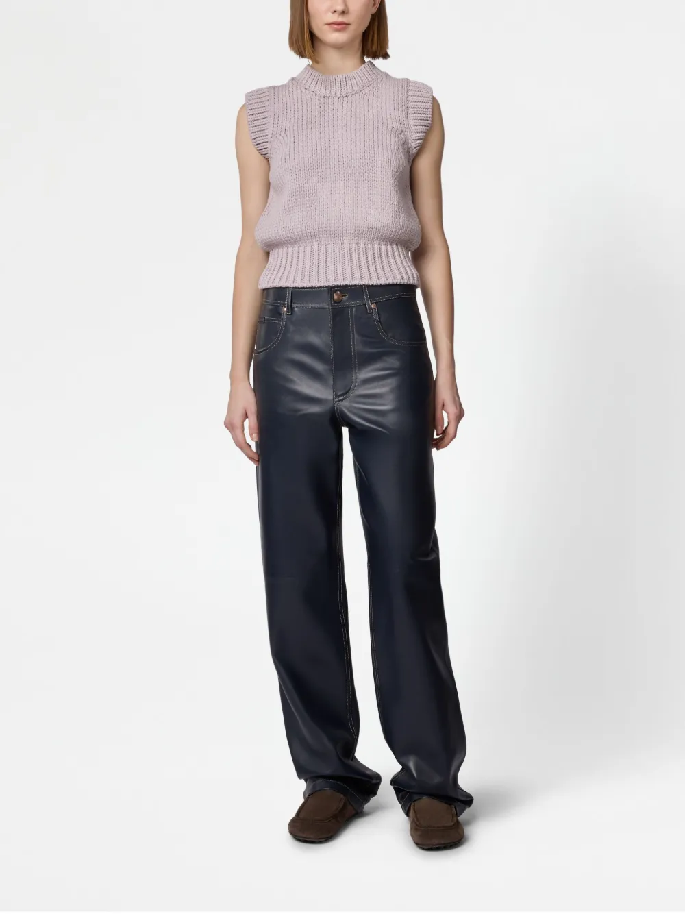 Tod's Knitted Top In Purple