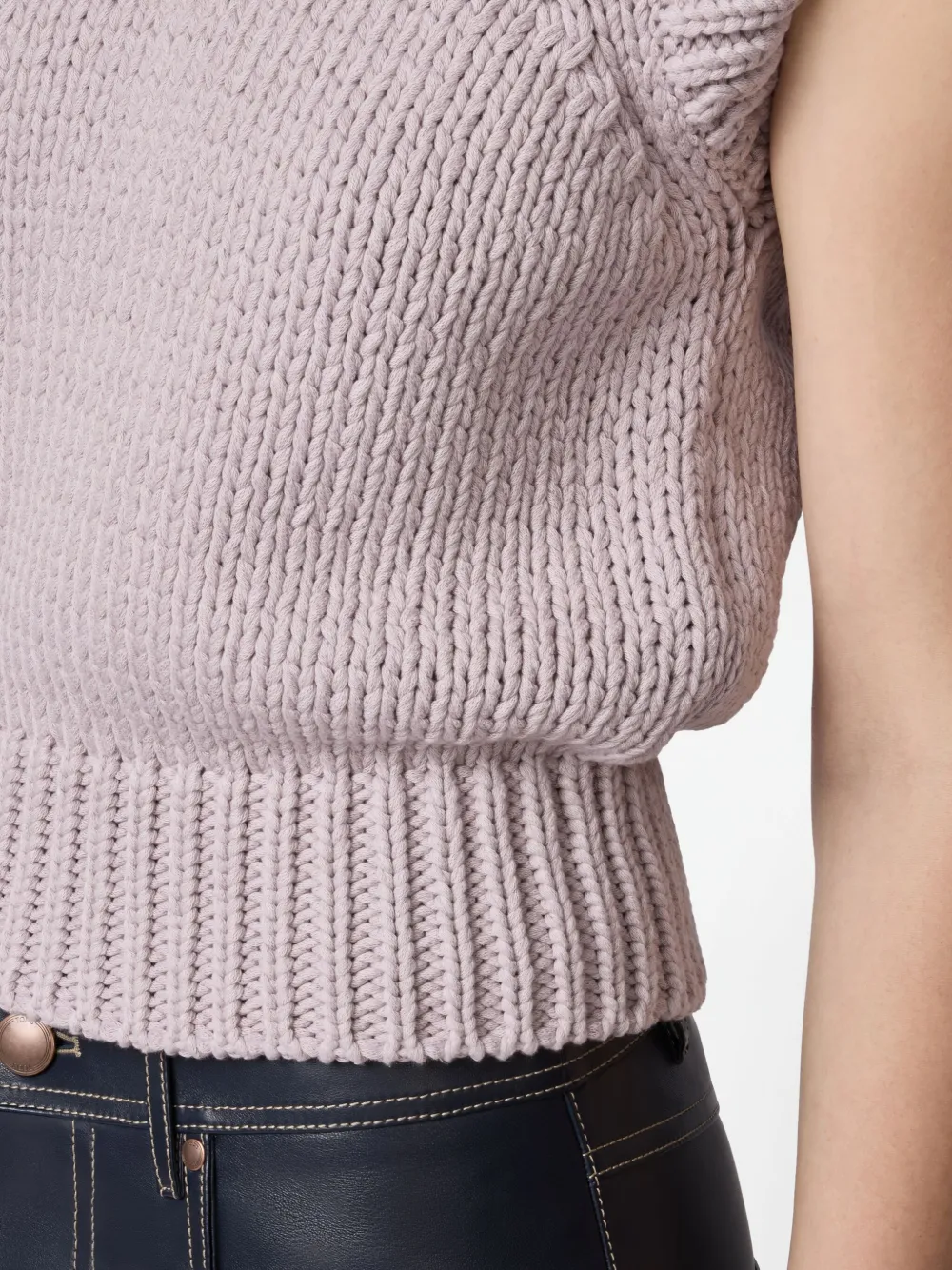 Tod's Knitted Top In Purple