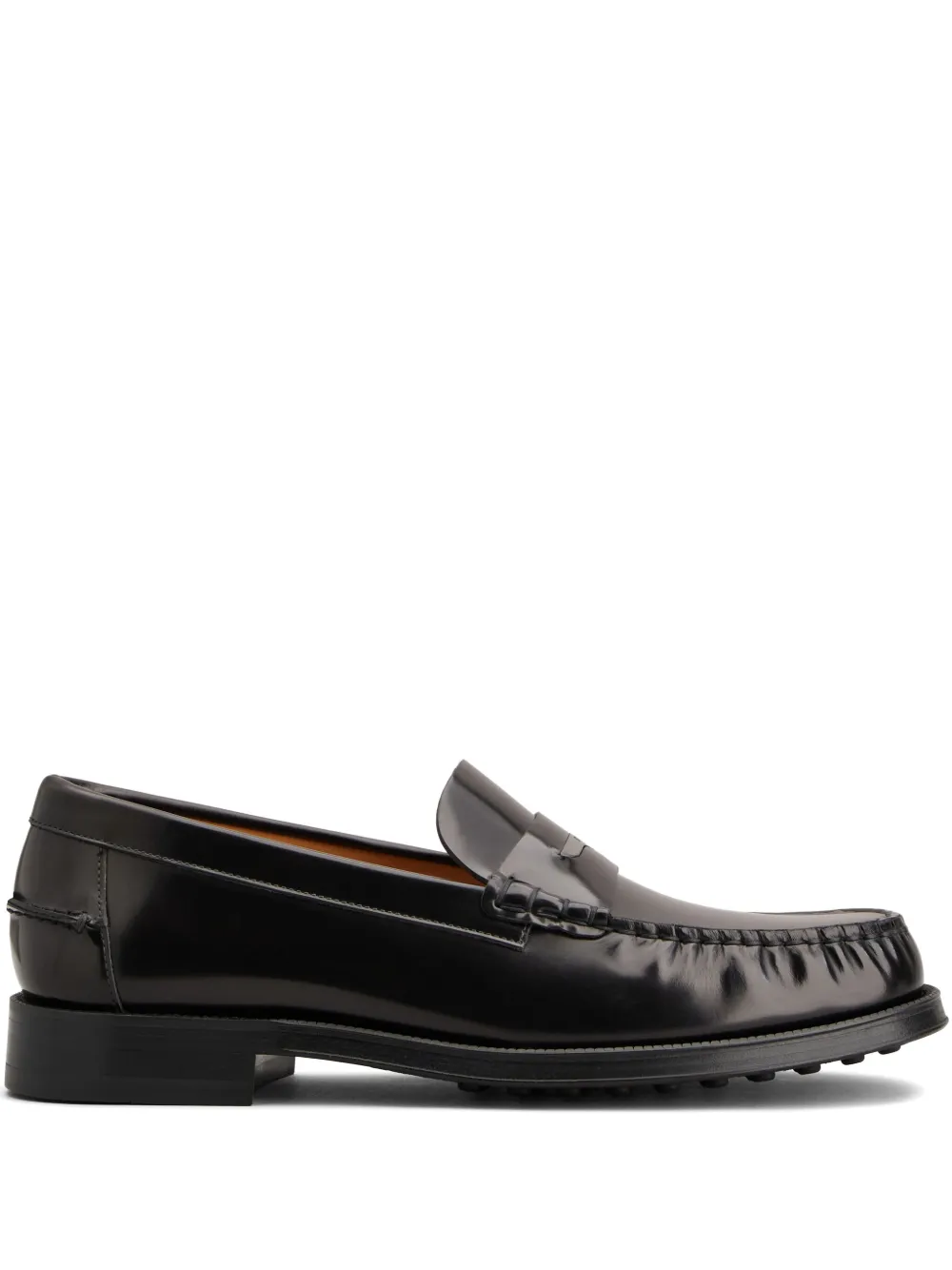 Tod's leather loafers Black