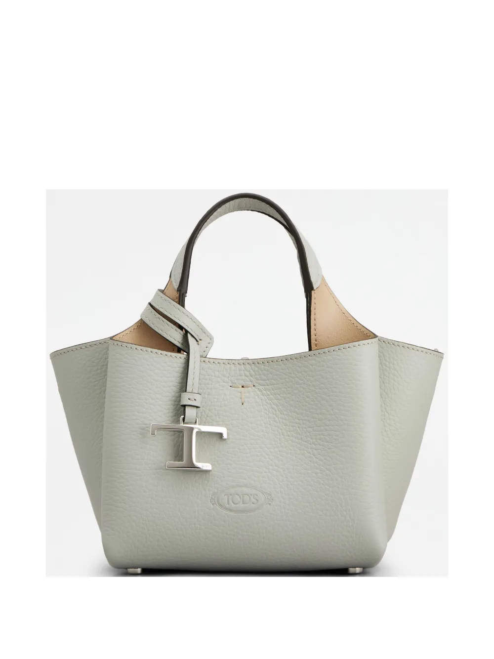 Tod's Leather Mini Bag In Grey