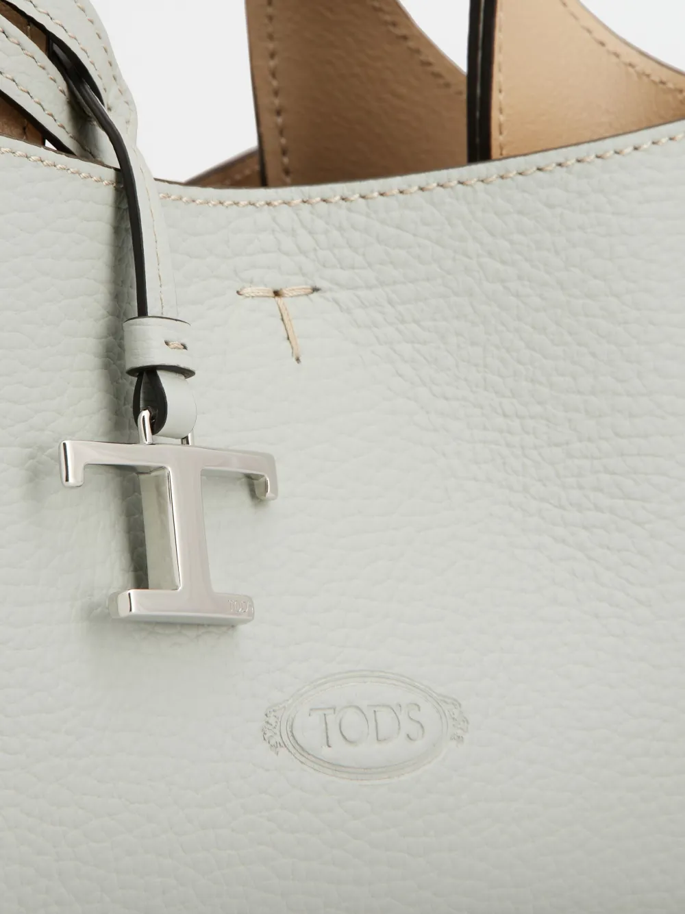 Tod's Leather Mini Bag In Grey