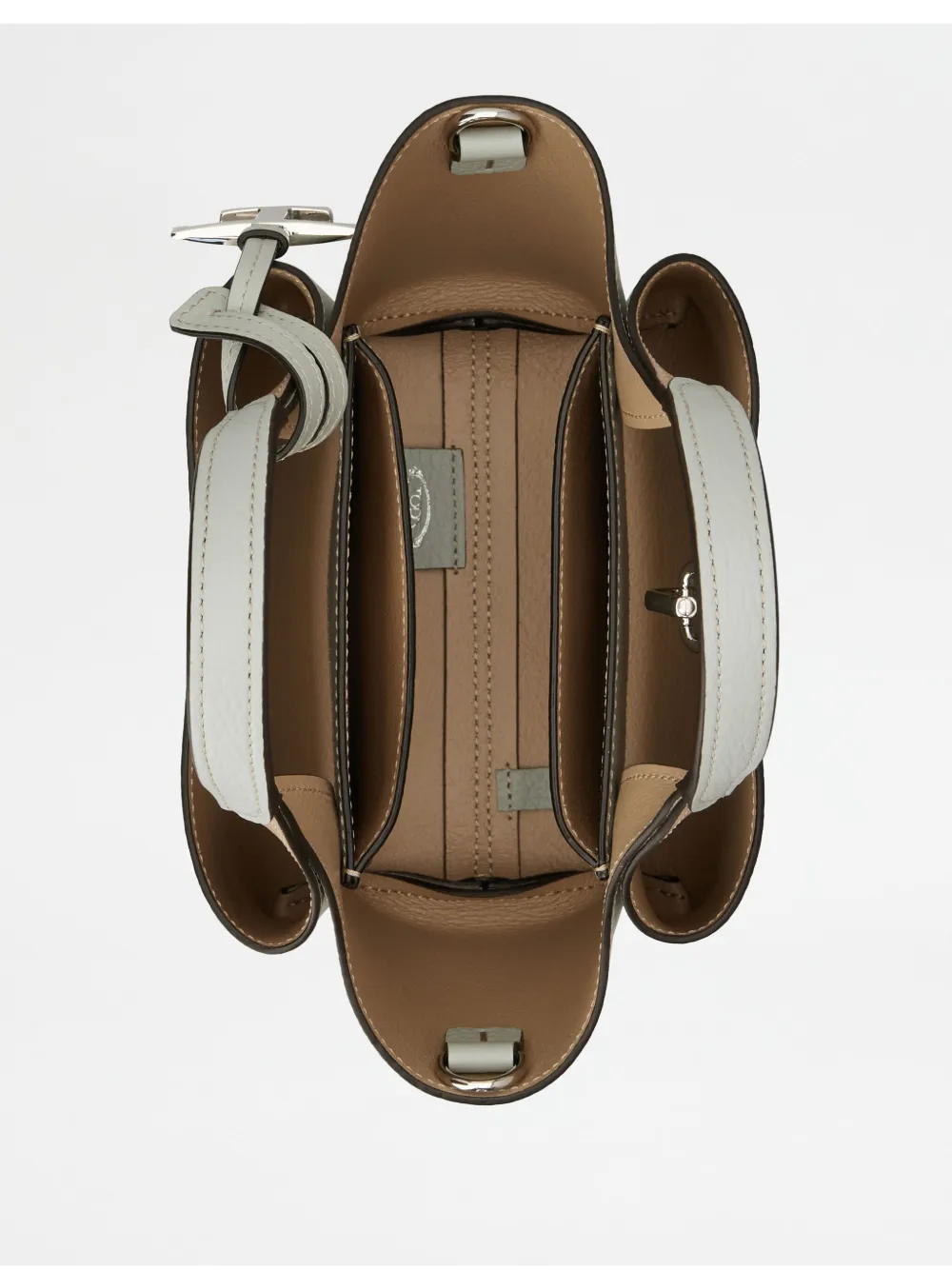 Tod's Leather Mini Bag In Grey