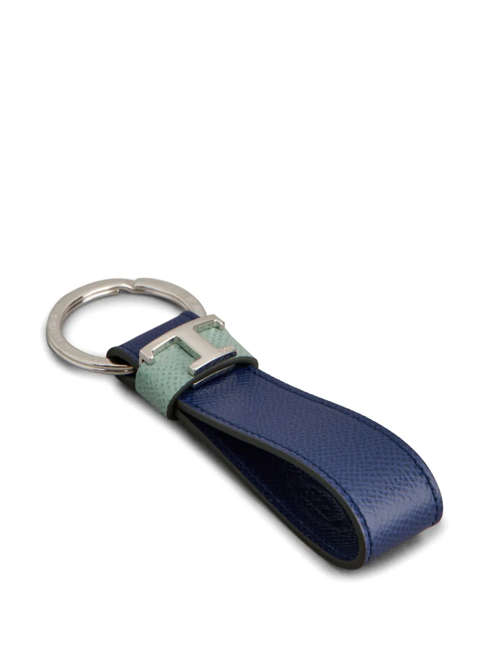 Tod's Leren sleutelhanger met Timeless-logo - Blauw