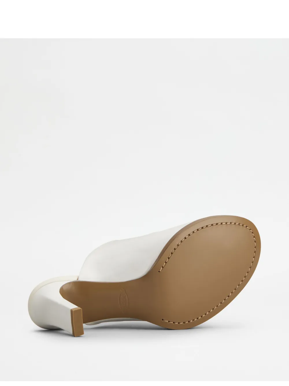 Tod's Mules In Leather In White