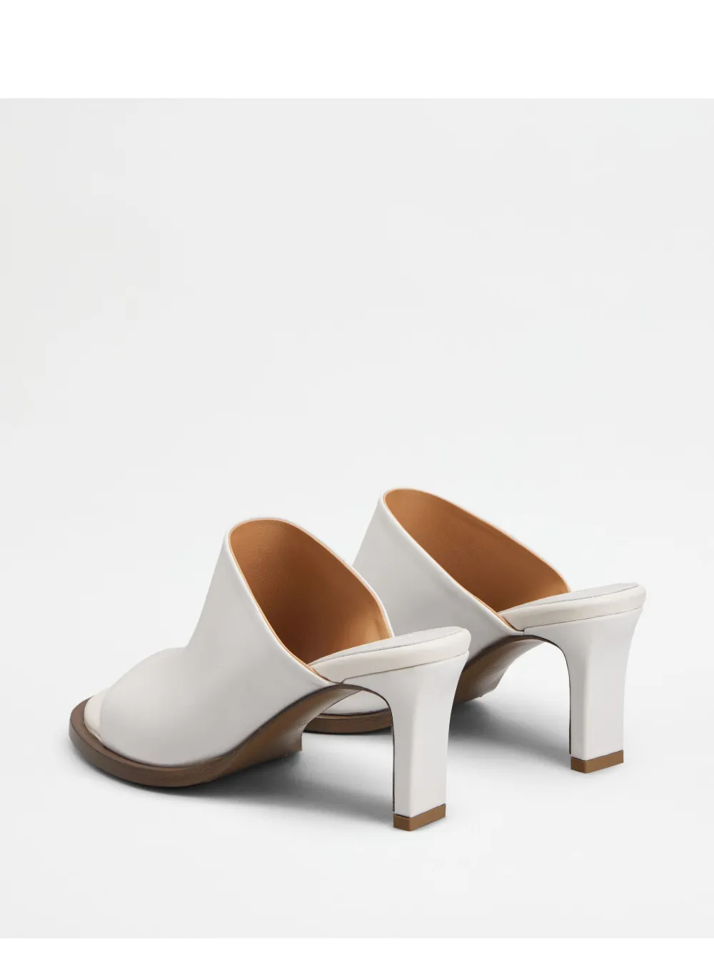 Tod's Mules In Leather In White