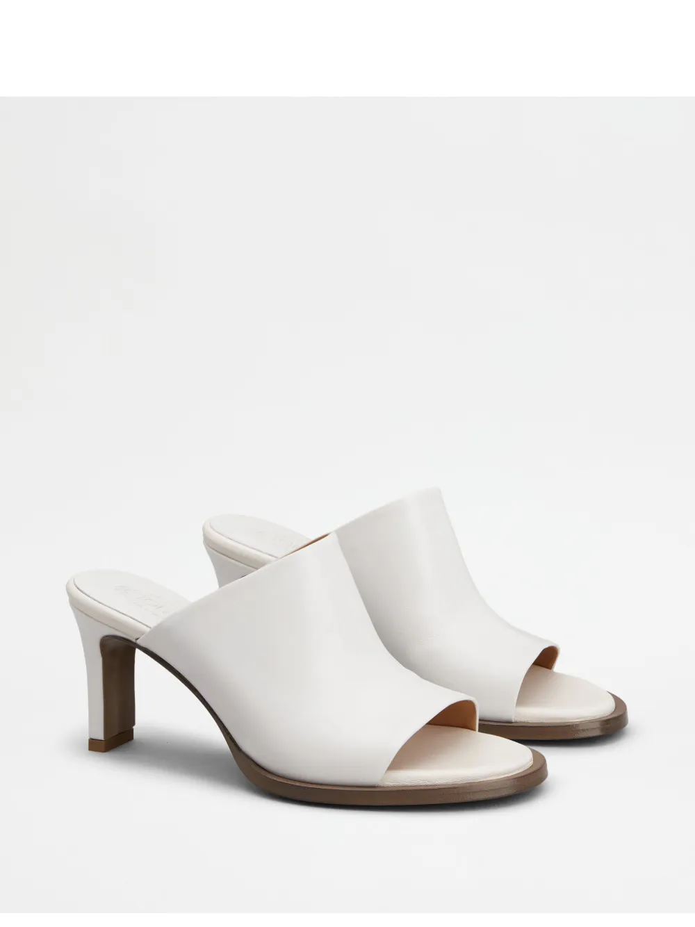 Tod's Mules In Leather In White
