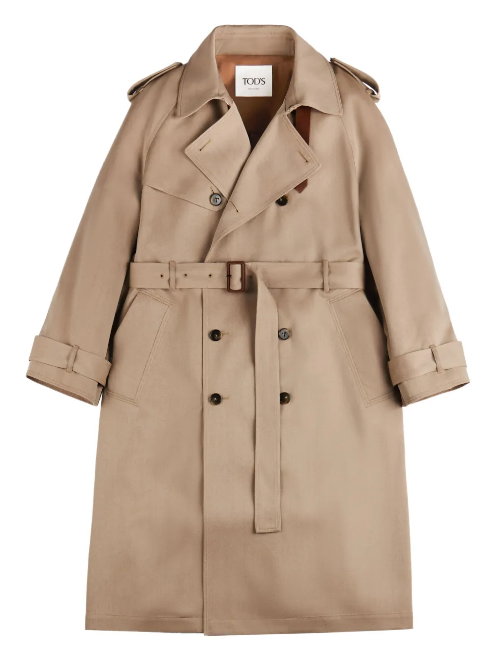 Tod's double-breasted trench coat | Neutrals | Image 1