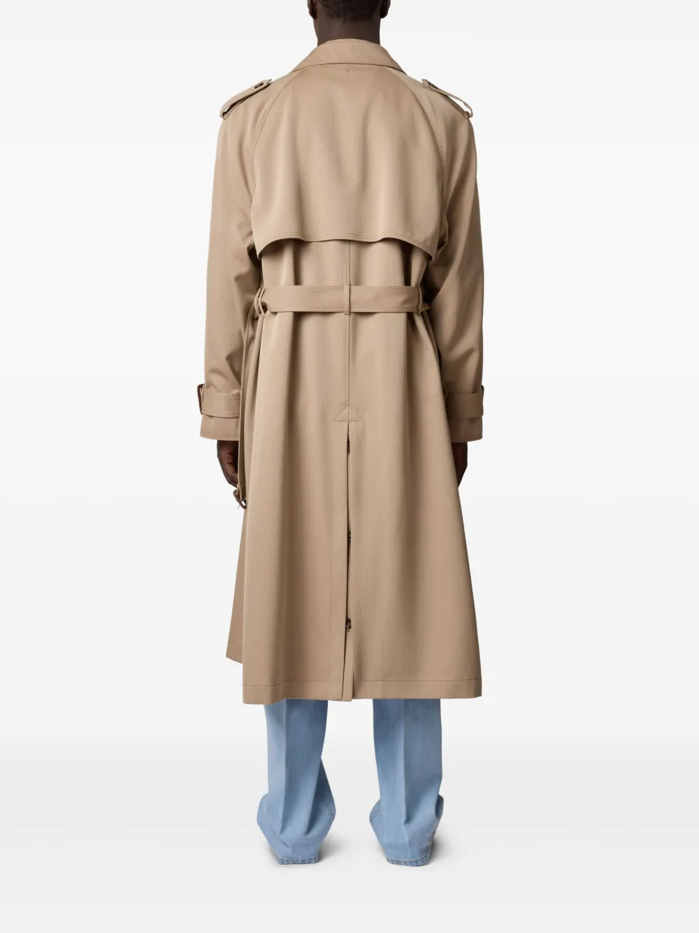 Tod's Trenchcoat met dubbele rij knopen Beige