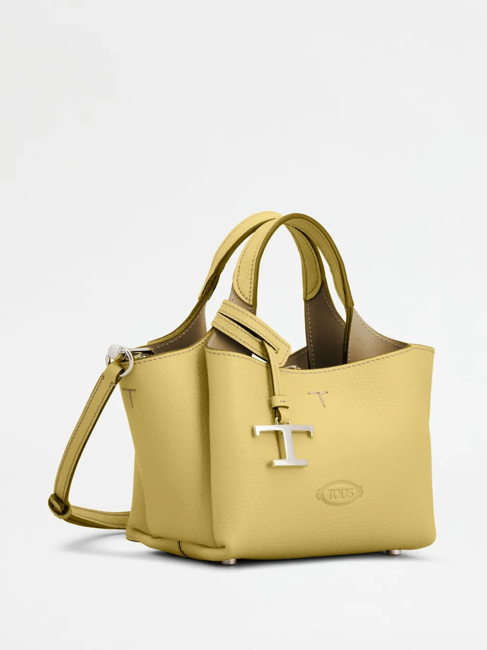Tod's Leather Mini Bag In Yellow
