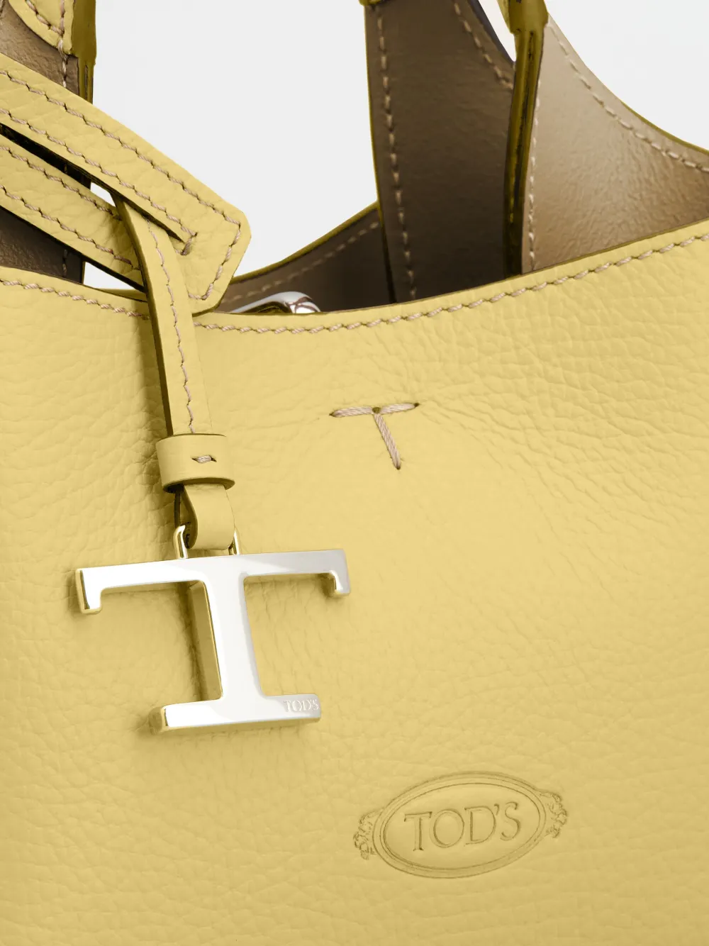 Tod's Leather Mini Bag In Yellow
