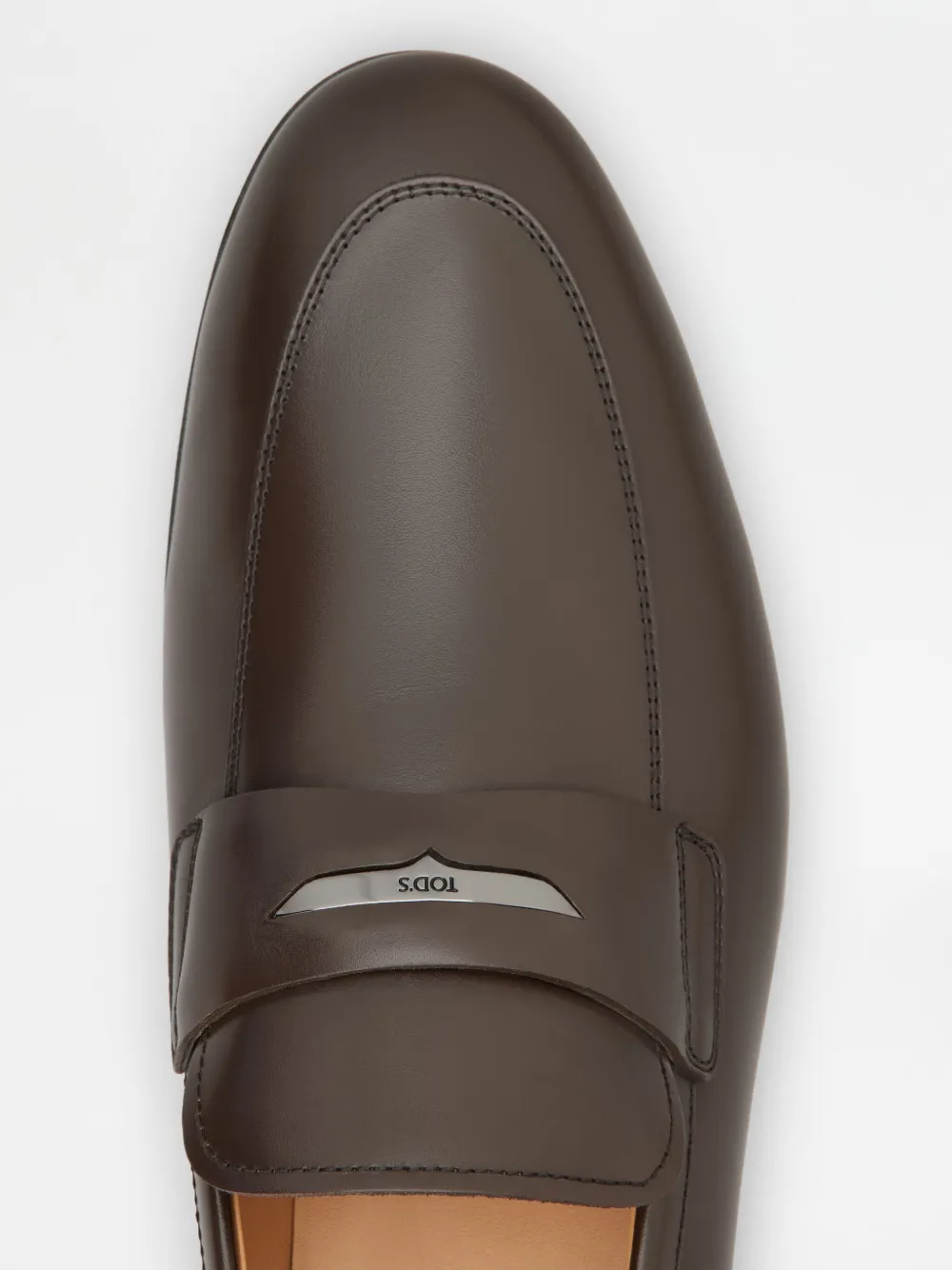 Tod's Leather Loafers In Brown