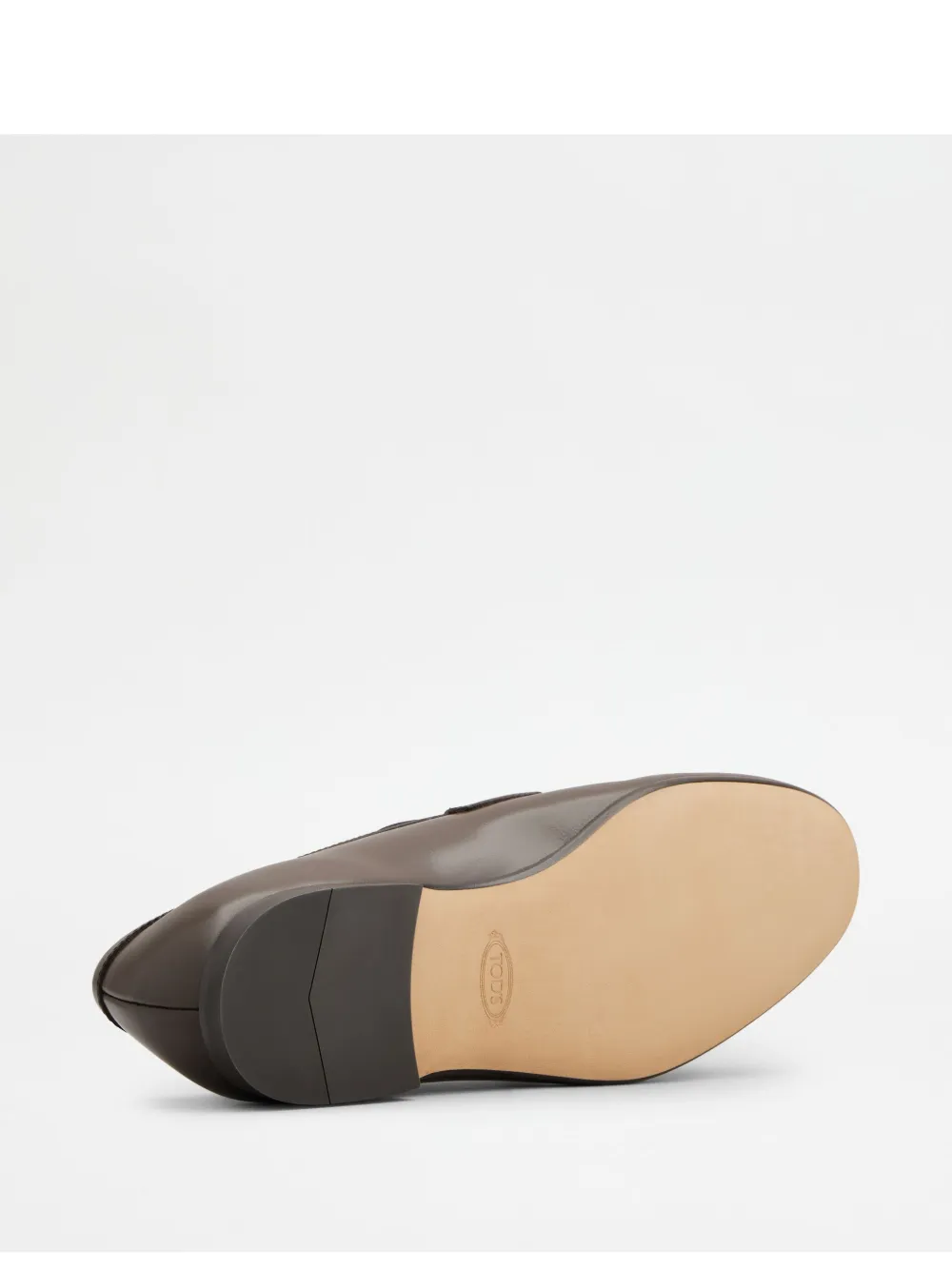 Tod's Leather Loafers In Brown