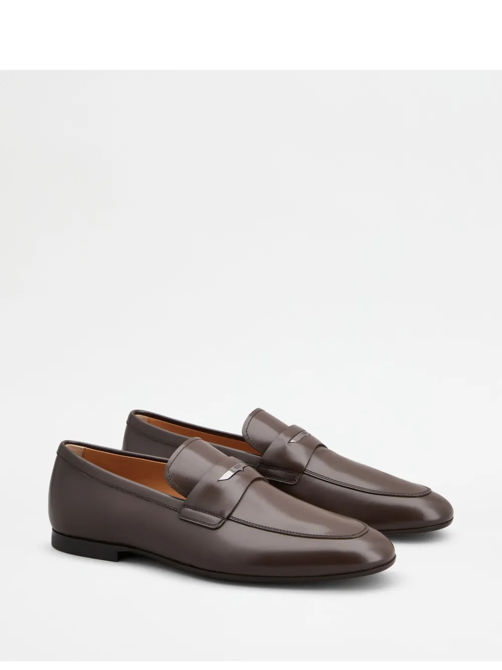 Tod's Leather Loafers In Brown