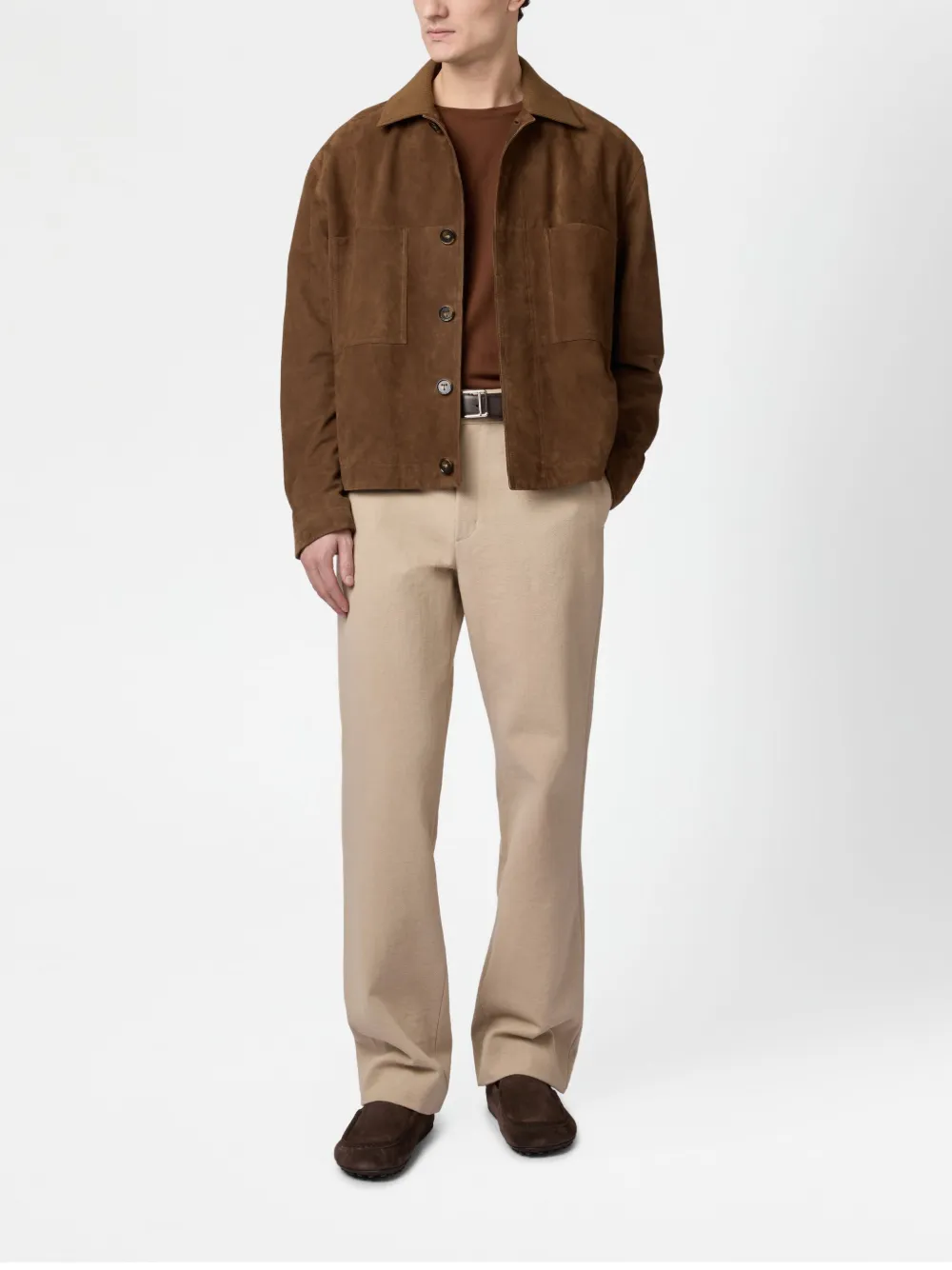 Tod's Pashmy Coach Jacket In Suede In Brown