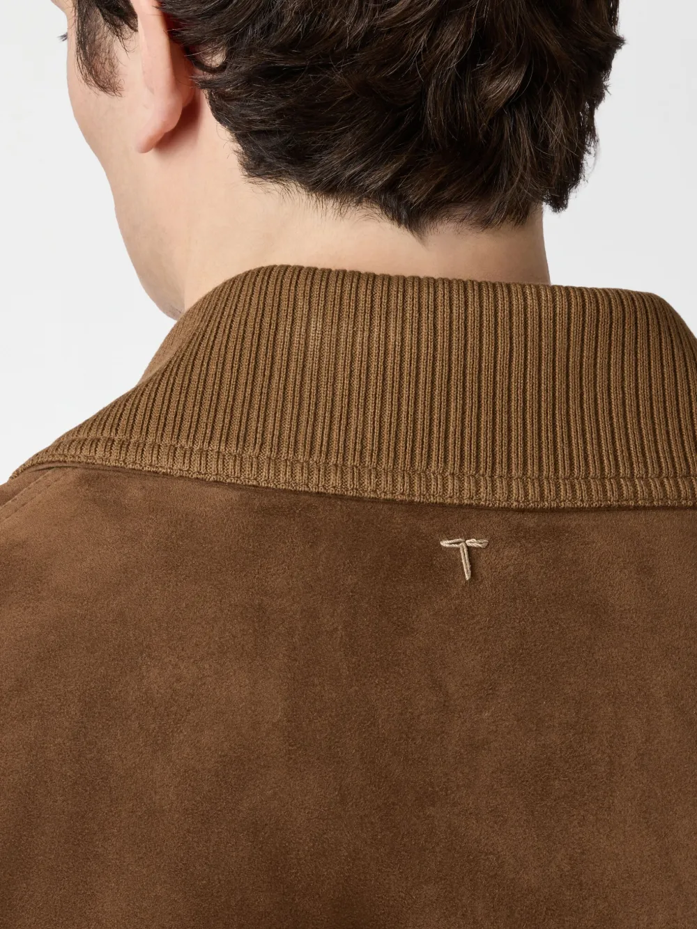 Tod's Pashmy Coach Jacket In Suede In Brown