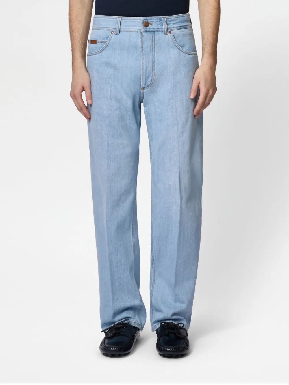 Tod's Relaxed Fit 5 Pocket Jeans In Blue