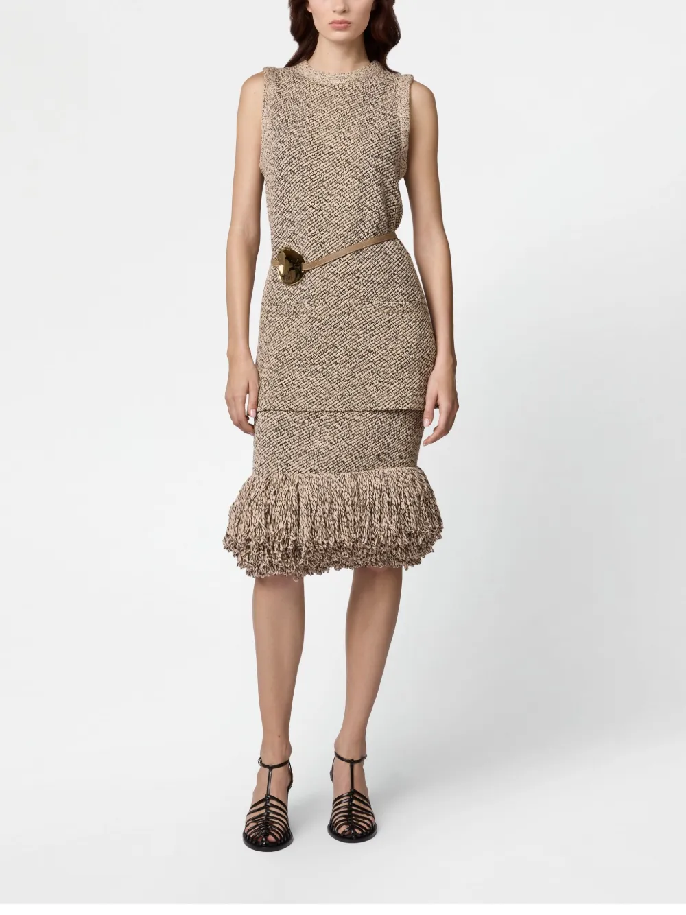 TOD'S KNITTED MIDI SKIRT