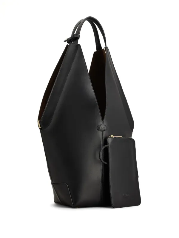 TOD'S【ハンドバッグ☆ブラック】関税送料込 Woman ブラック レザー バッグ マイクロ XBWAPAEL000QRIPZB999