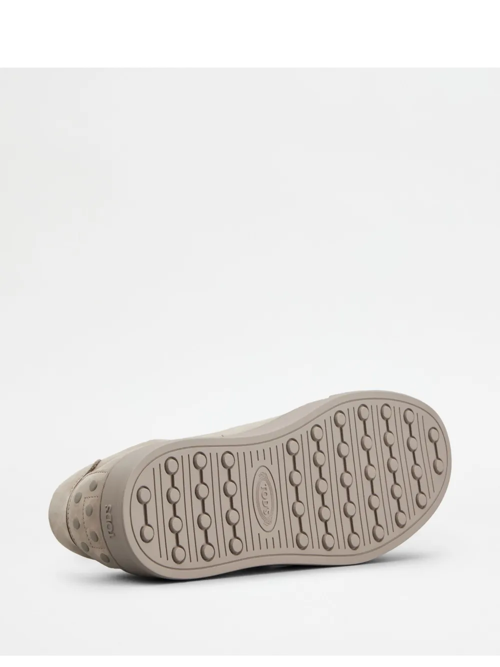 Tod's Leather Sneakers In Grey