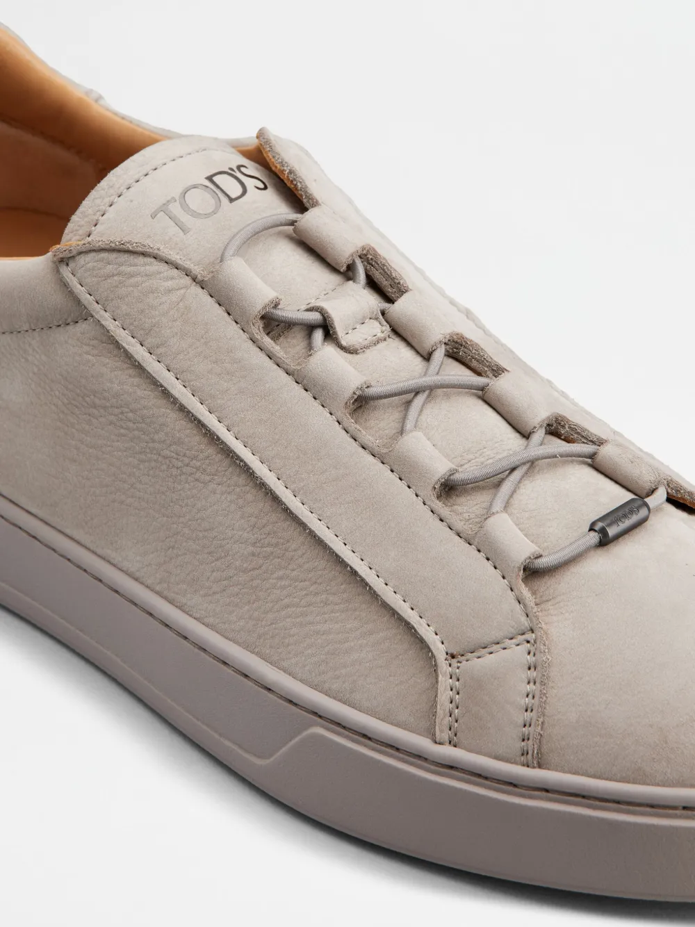 Tod's Leather Sneakers In Grey