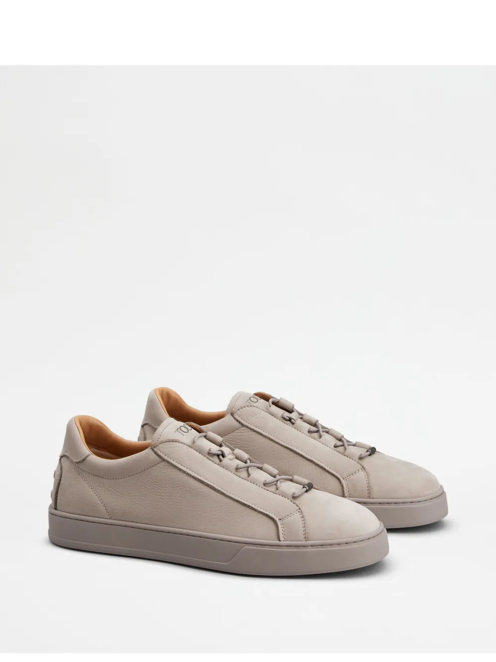 Tod's Leather Sneakers In Grey