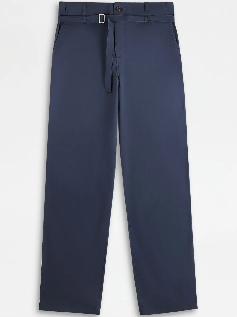 Tod's Drawstring-belt Chinos In Blue