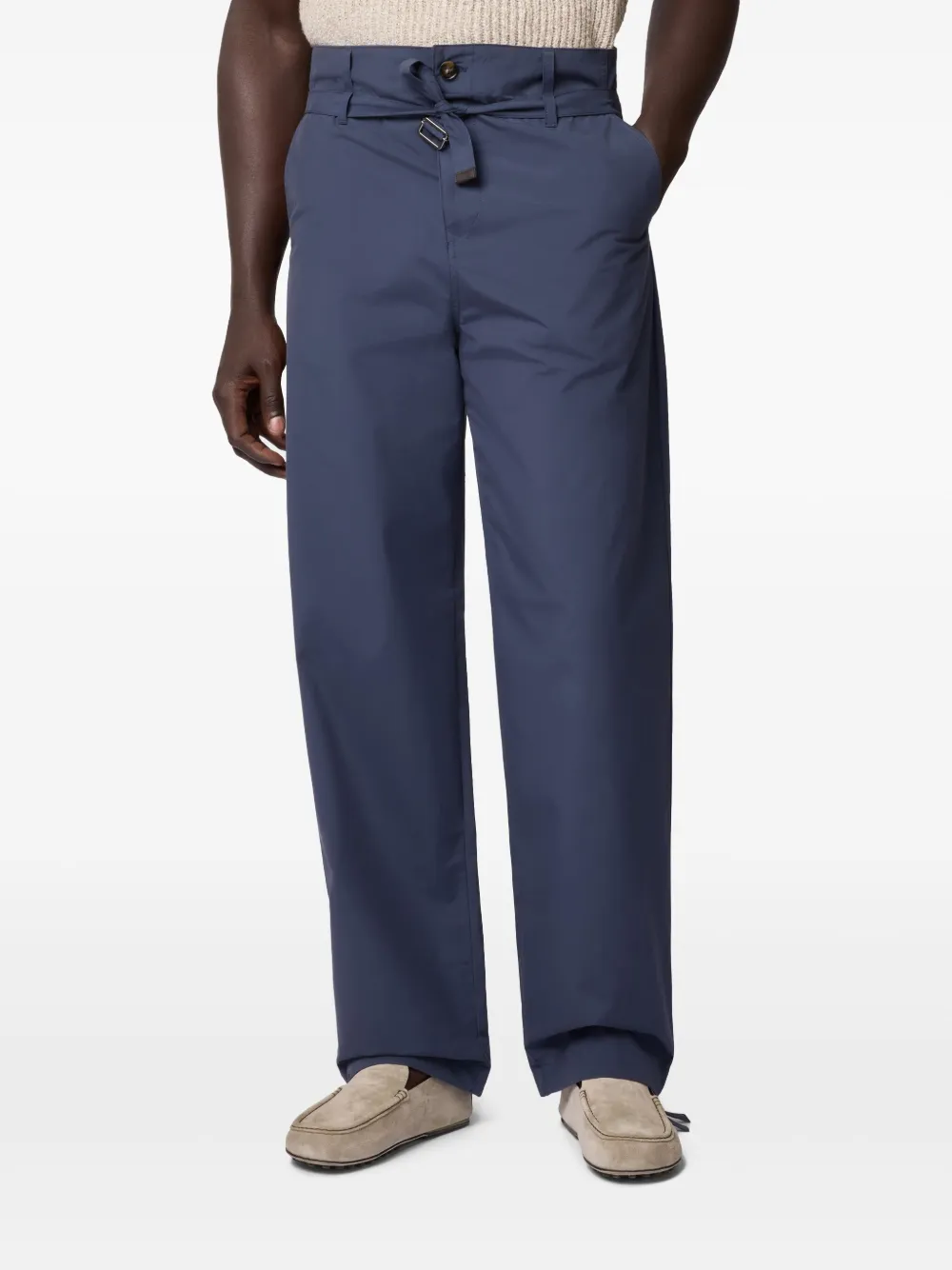 Tod's Chino met trekkoord-ceintuur Blauw