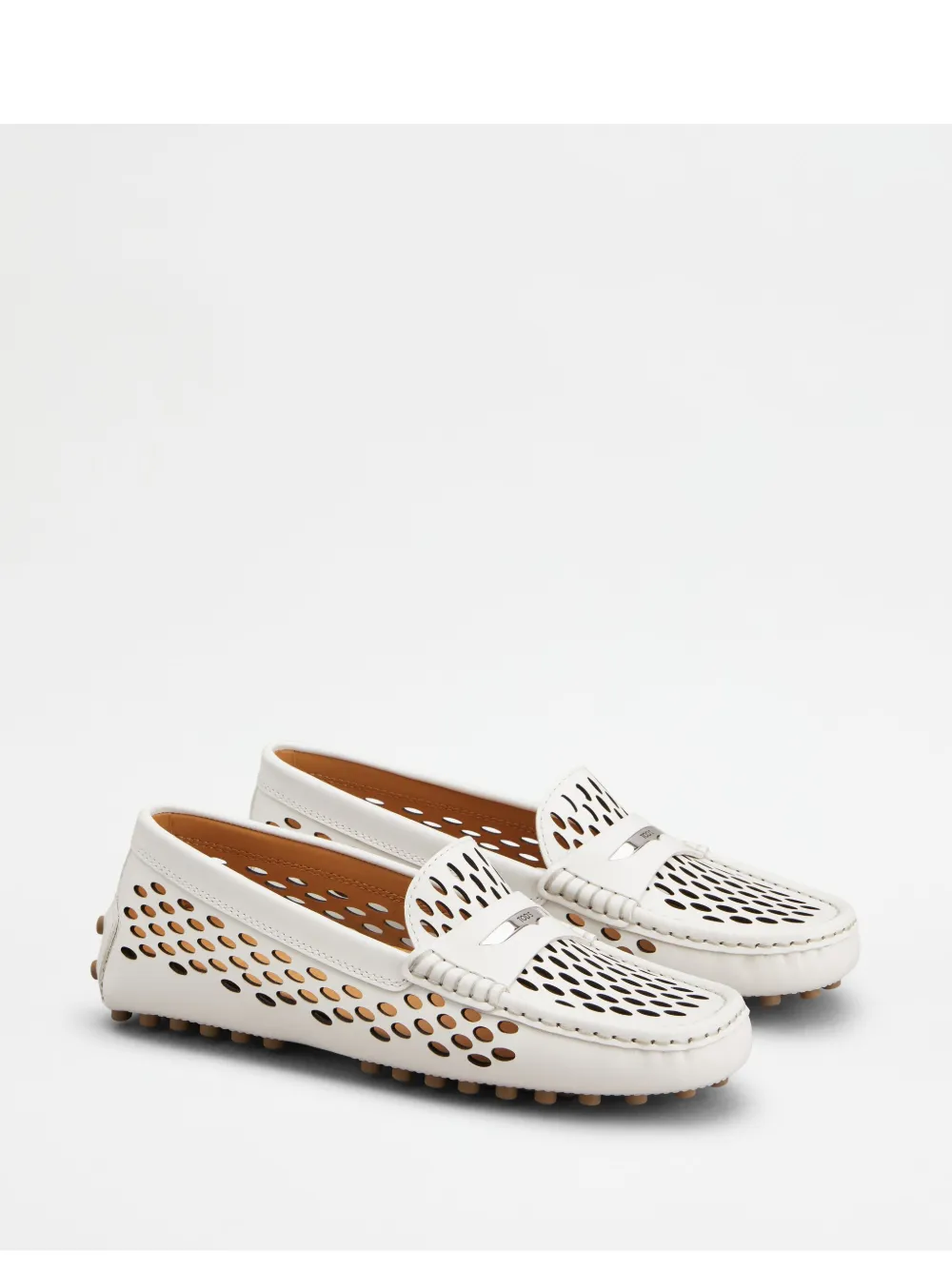 Tod's Gommino Loafers In White