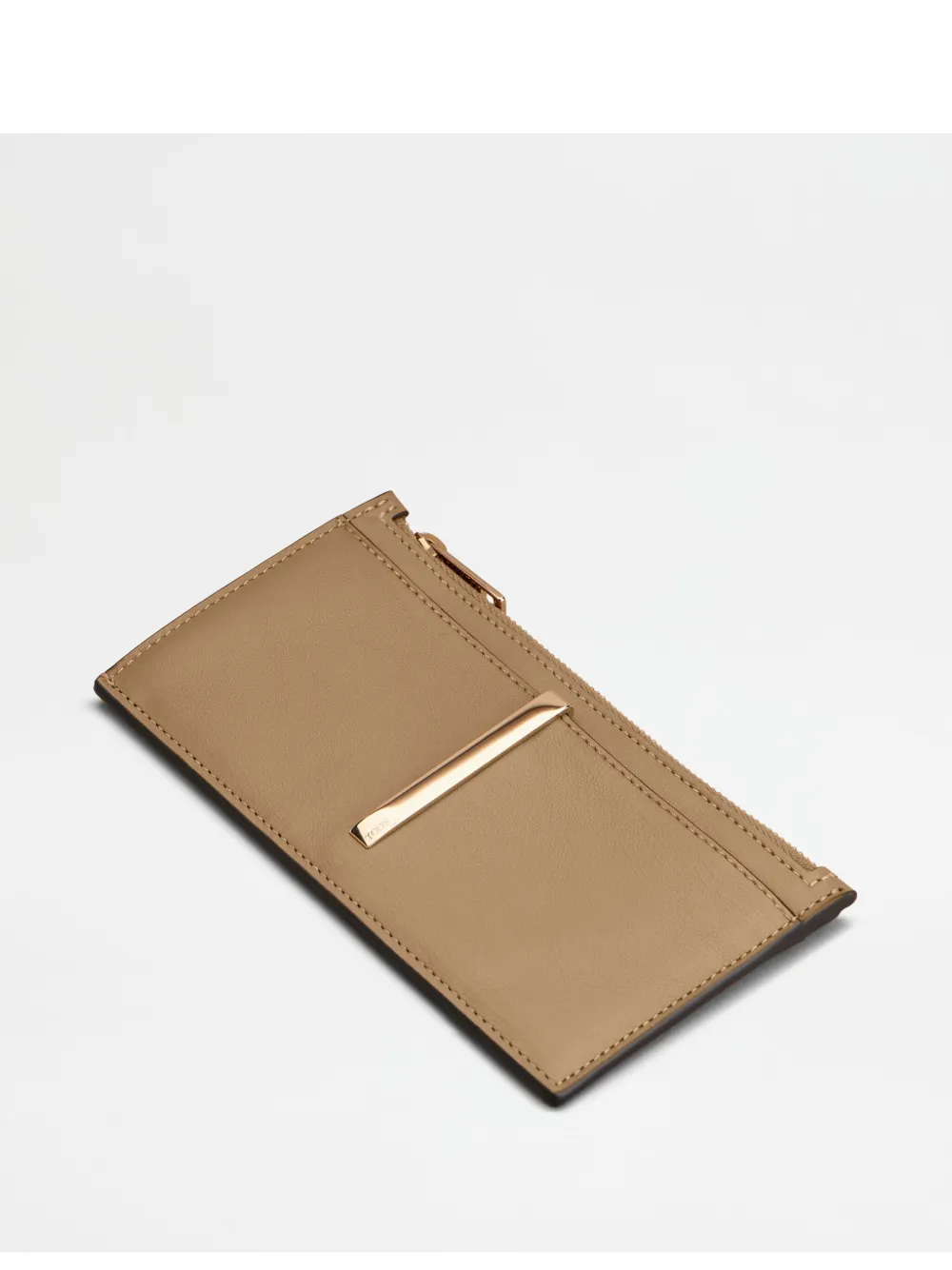 Tod's Leather Wallet In Neutrals