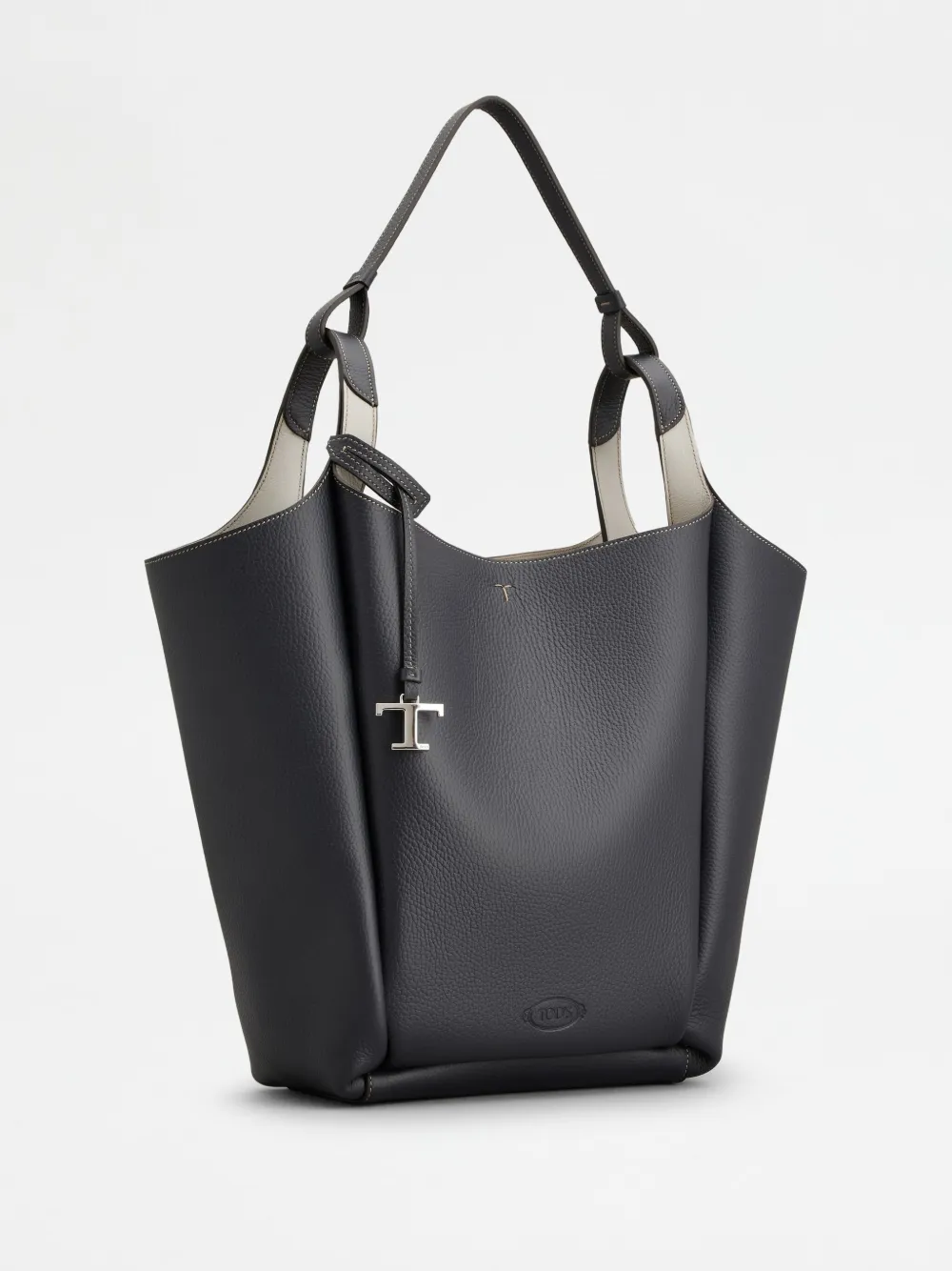 Tod's medium leather bucket bag - Zwart