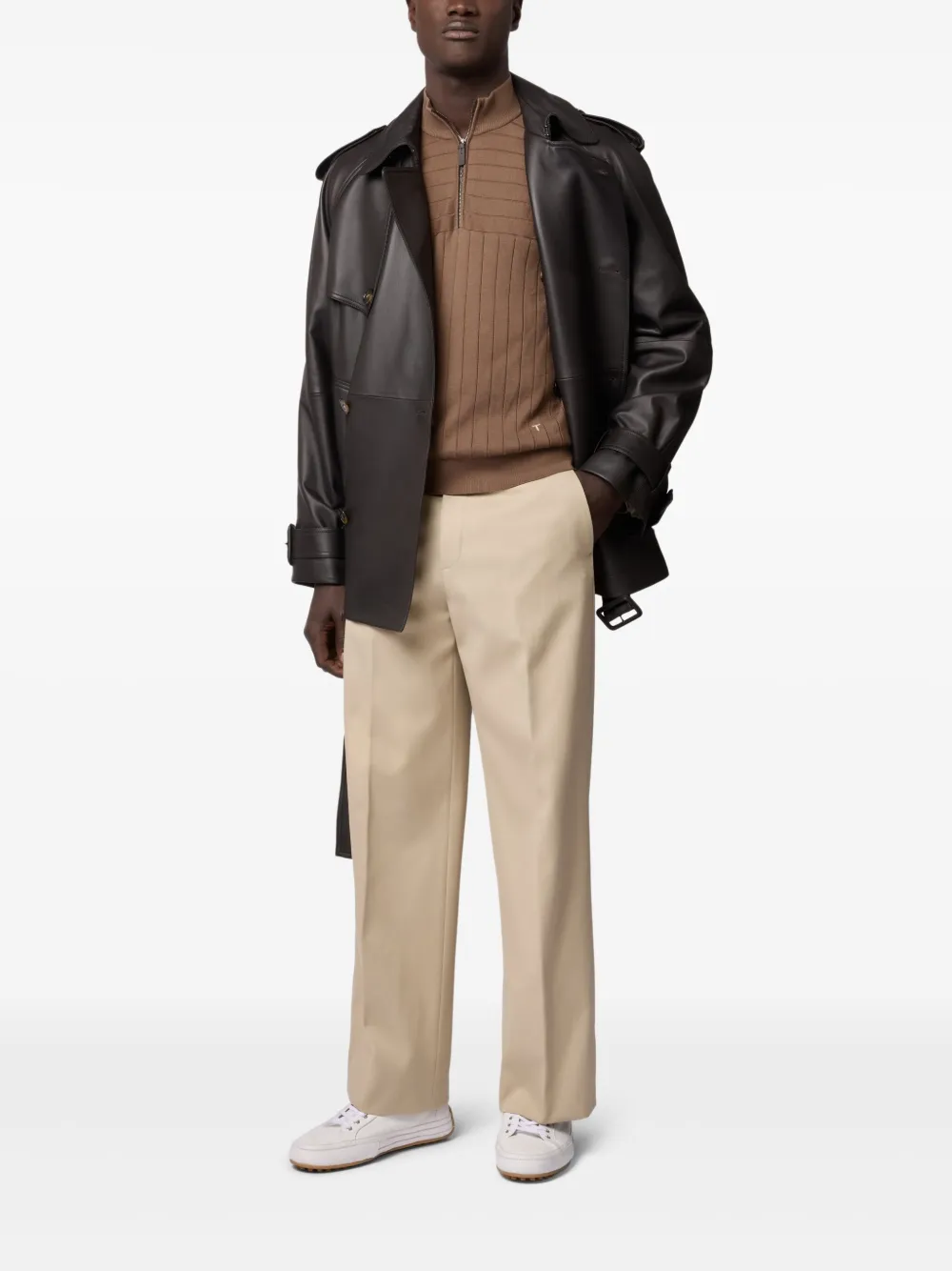 Tod's pantalon en coton à coupe ample | Pantalons palazzo | Image 2