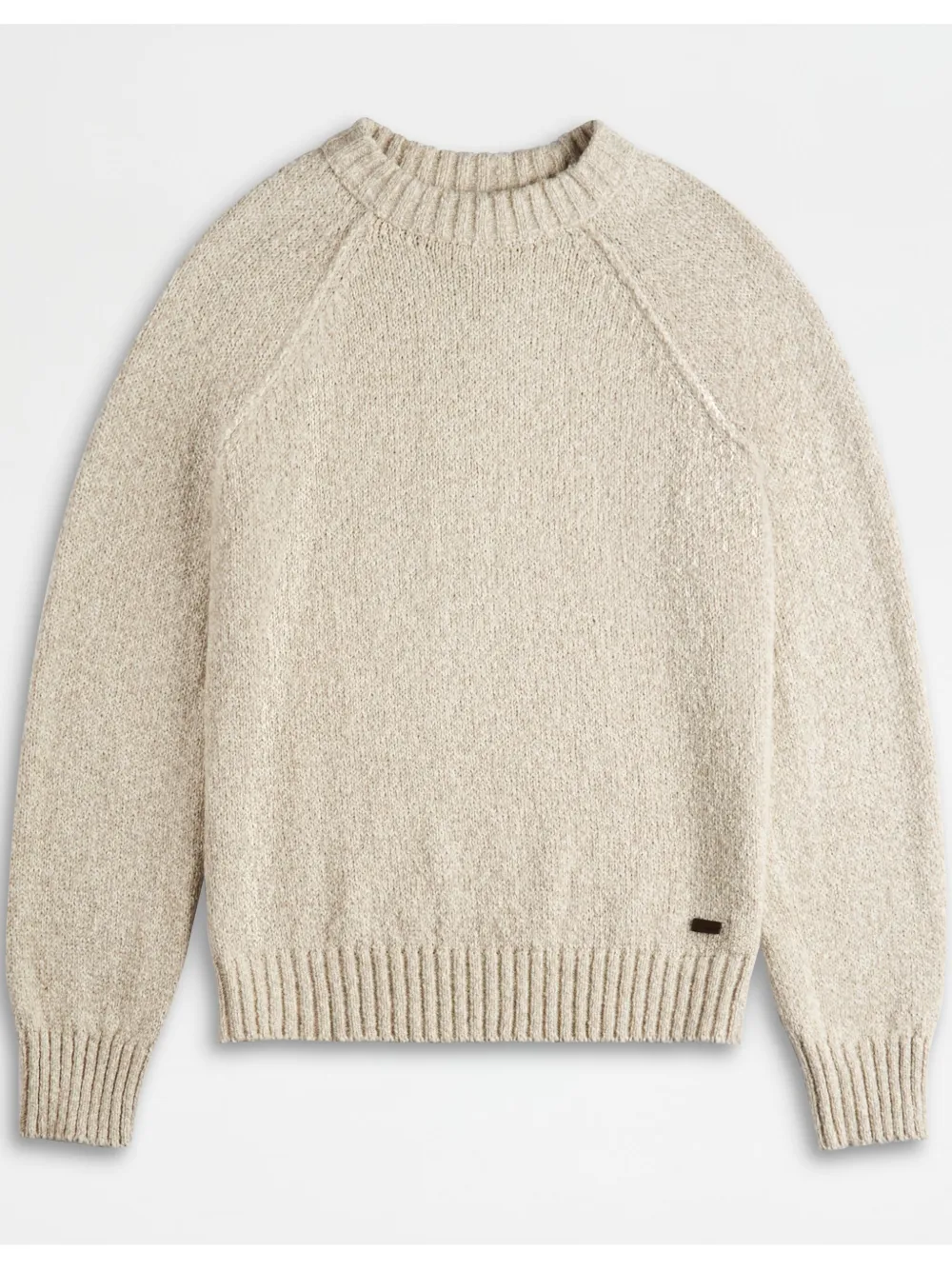 Tod's Cotton Sweater In Neutrals