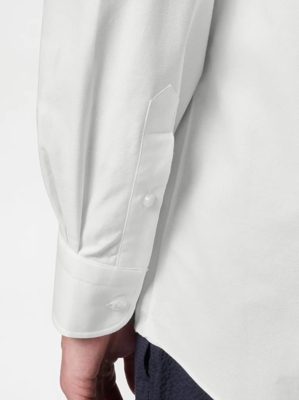 Tod's Curved-hem Button-up Shirt In White