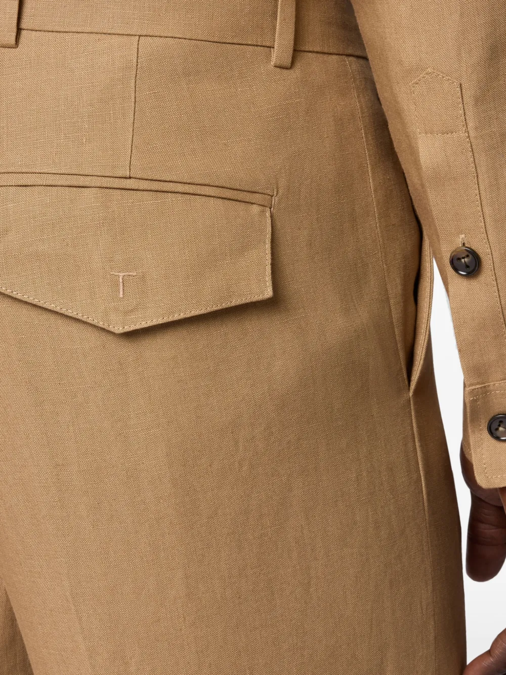Tod's Katoenen broek met wijde pijpen Bruin