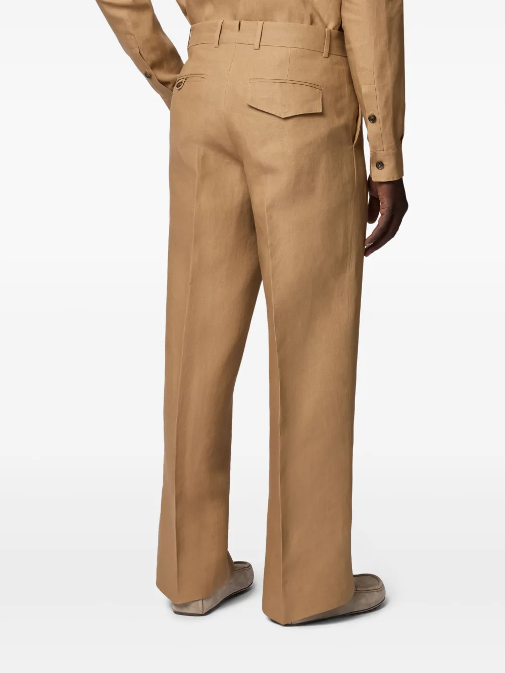 Tod's Katoenen broek met wijde pijpen Bruin