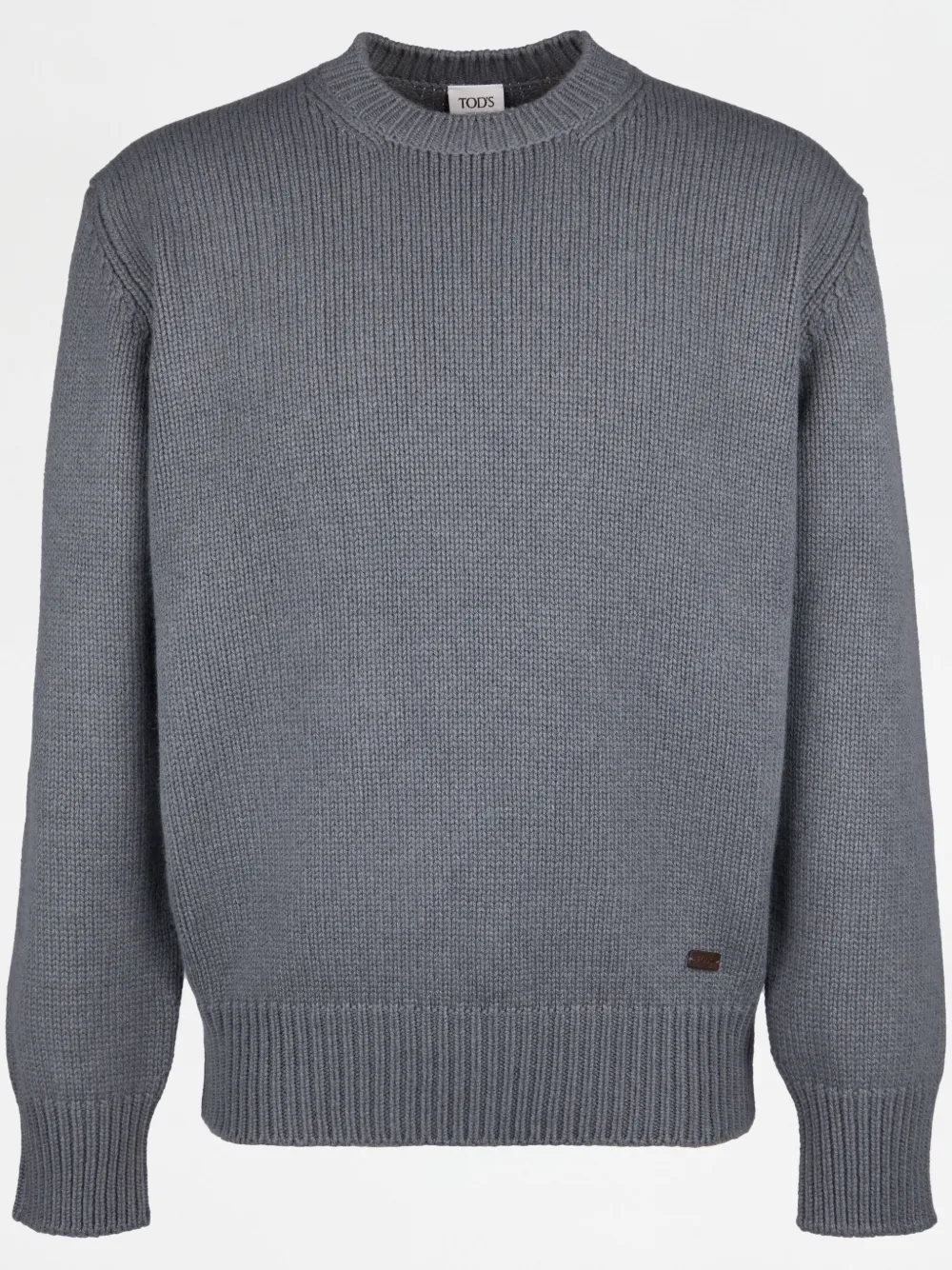 Tod's Ribbed Sweater In Grey