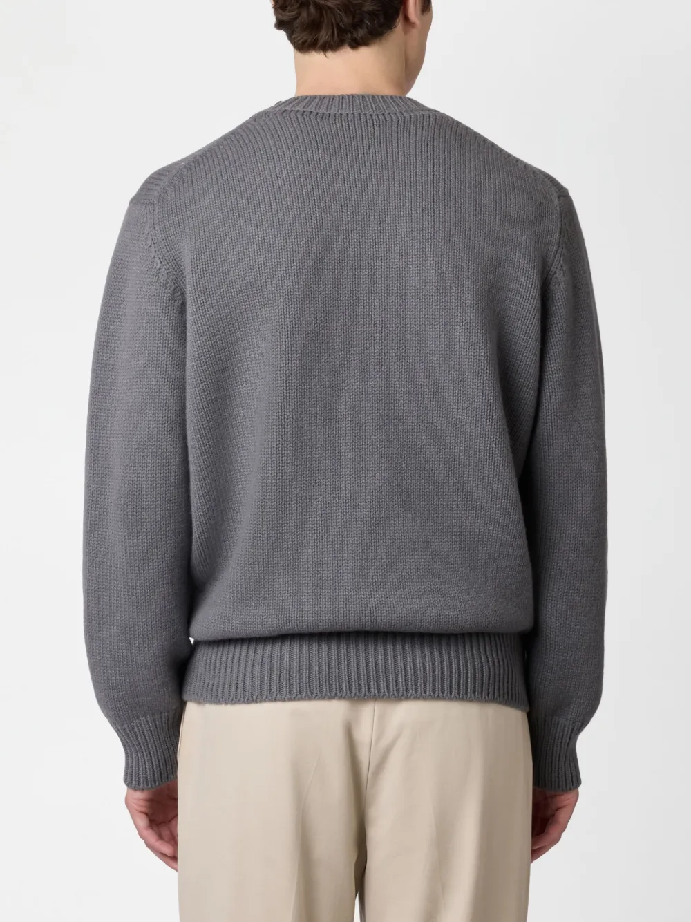 Tod's Ribbed Sweater In Grey