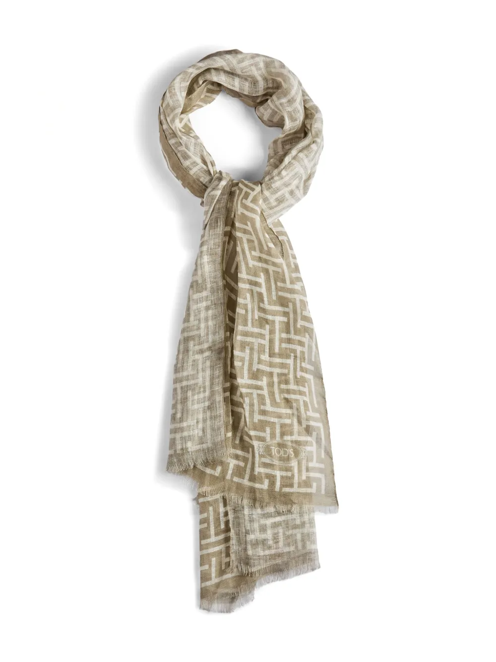 logo-jacquard scarf