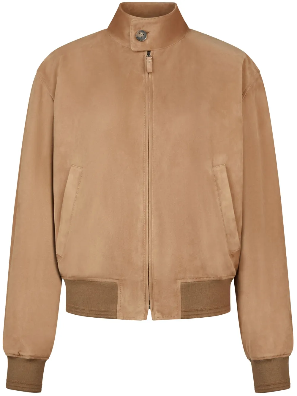 leather bomber jacket