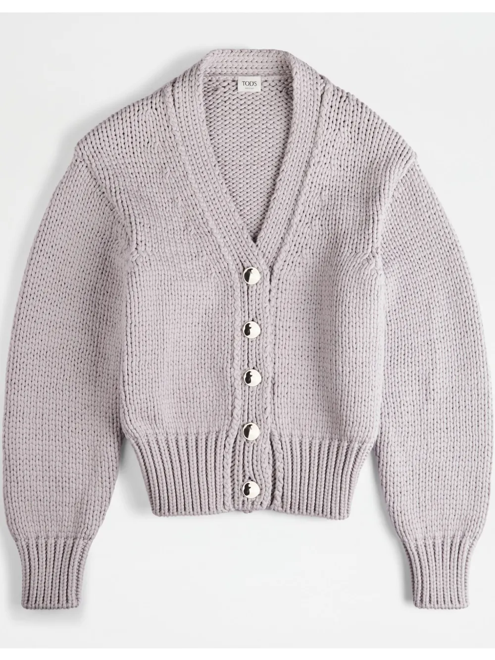 Tod's V-neck Cardigan In Purple