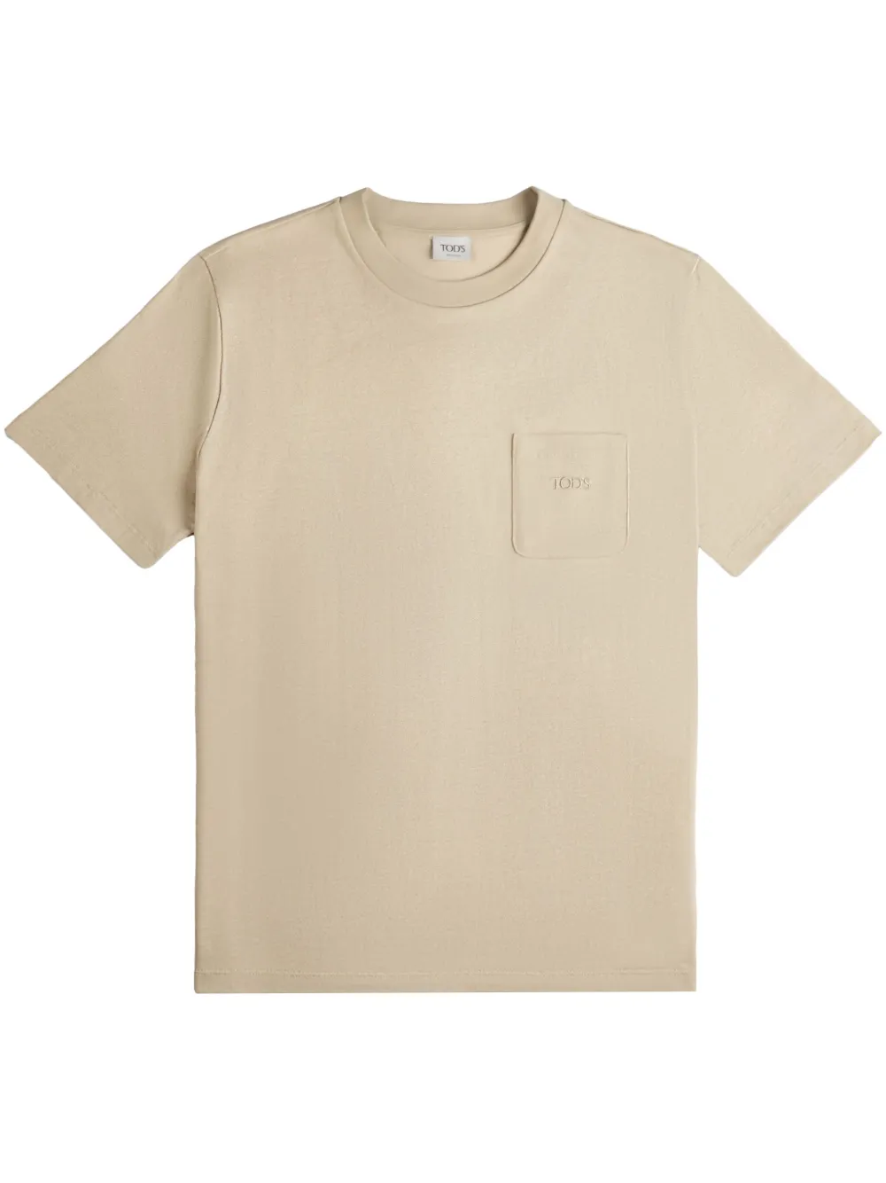 Tod's logo-embroidered T-shirt | Neutrals | Image 1