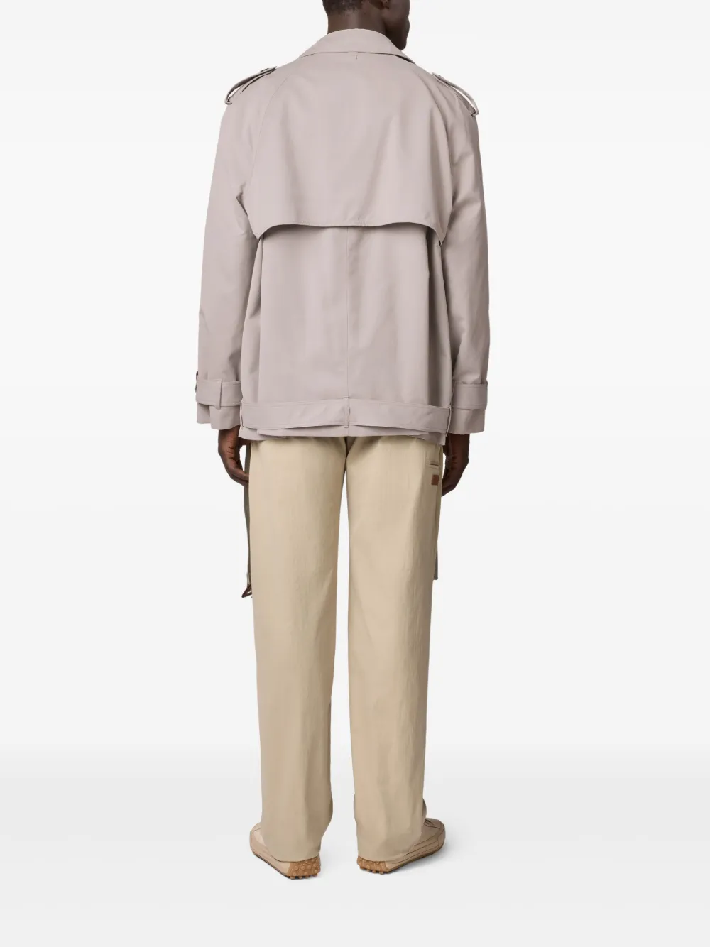 Tod's Katoenen trenchcoat Beige