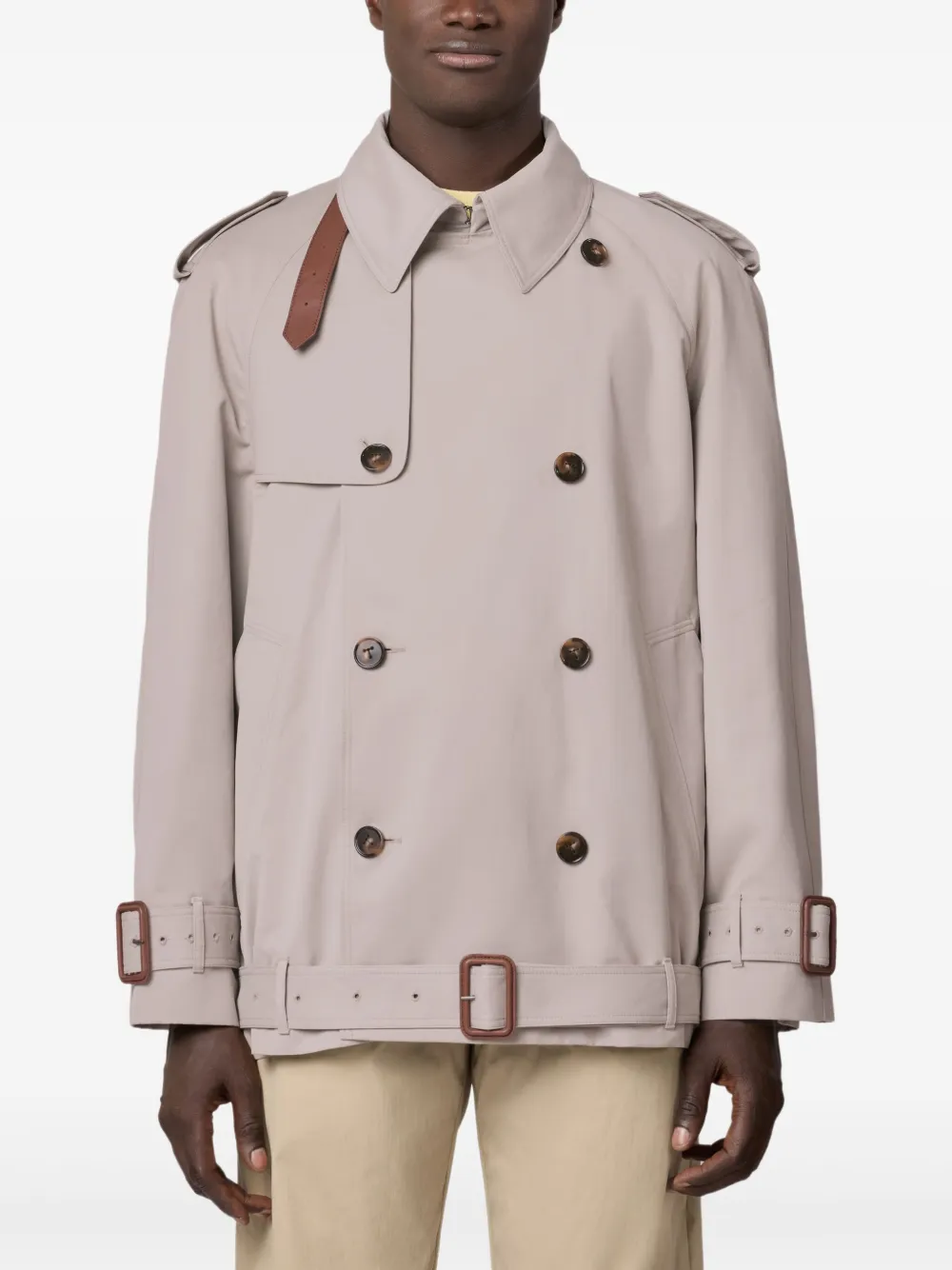 Tod's Katoenen trenchcoat Beige